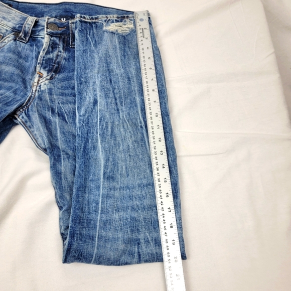 True Religion Mens Rocco Jeans Relaxed Skinny Distressed Size 29 - Picture 16 of 16